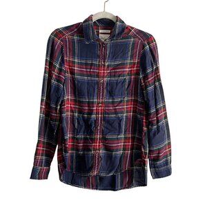 American Eagle Women XS Plaid Boyfriend Fit Ahh-Mazingly Soft Flannel Shirt